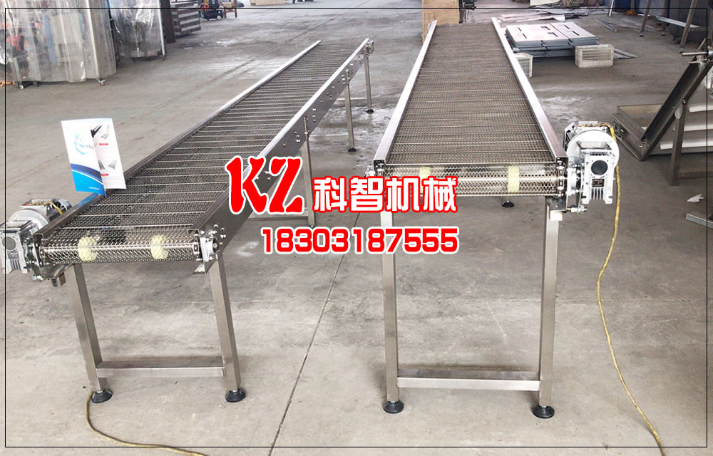链条螺旋网带输送机卸料粘连的问题
